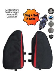 Resim SEVBAGS Motosiklet Yan Koruma Demiri Avadanlık Çantaları 1900 Denye 32 Cm 