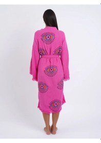 Resim Sultan Evi Kimono Uzun Çok Renkli 
