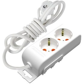 Resim Mutlusan Ri-Tech 2'li Çocuk Korumalı Grup Priz 2 Metre Beyaz 