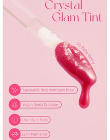 Resim Clio Crystal Glam Tint 10 Baby Berry 