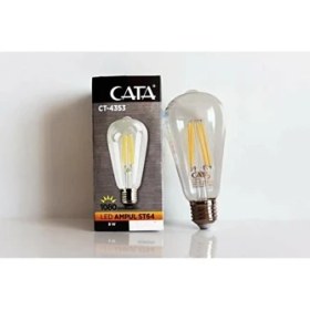 Resim Cata CT-4353 8 W Uzun Flament Rustik LED Ampul 1080 Lümen Beyaz Işık 