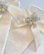 Resim Silver Teddy Ecru Socks 