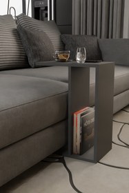 Resim alpaevmobilya C Tasarım Koltuk Yanı Sehpa, Kitaplıklı, Modern Laptop & Kahve Sehpası, Orta Sehpa, Yan Sehpa 