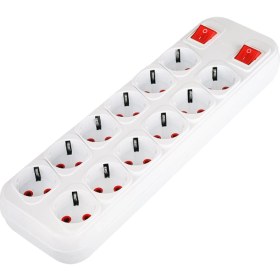 Resim Fetih Grup Priz Onikili Topraklı Klemensli Çift Anahtarlı Fetih Ft 12-00 