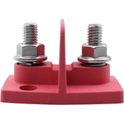 Resim Cp-4294 Çift Güç M8 Bağlama Direği Kablo Konektörü Kırmızı 