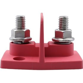 Resim Cp-4294 Çift Güç M8 Bağlama Direği Kablo Konektörü Kırmızı 