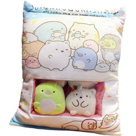 Resim A Big Bag Of Snack Doll Cute Doll Sleeping Pillow For Girl Ankle Biter Pillow - A Bag Of Hamster Type B / 50 40cm Containing 8 Dolls 