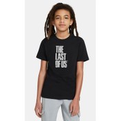 Resim The Last Of Us Baskılı Çocuk Siyah Tshirt 