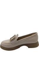 Resim Çiğdem Kundura Eleganza Sole Kadın Suni Deri Loafer - Eleganza Sole - Vizon - 40 