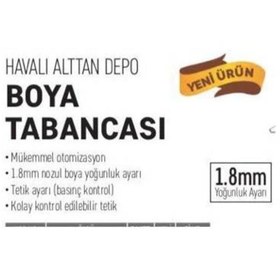 Resim opencart Yeni Sezon Krg W-77G Havalı Alttan Depolu Boya Fıskiyesi Aparatı 1.8Mm Kampanya 