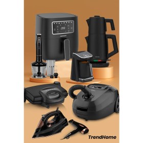 Resim Goldmaster Trendhome 35 Parça Airfryer Sıcak Hava Fritöz Avantajlı Elektronik Evlilik Paketi Mutfak Çeyiz Seti 