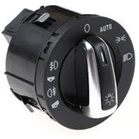 Resim Audi Q7 4LB 2011-2015 / A6 4F2 2004-2011 Ön-Arka Sisli Otomatik Far Krom Far Anahtarı 