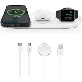 Resim Ttec Aircharger Trio 3’ü 1 Arada iPhone + Apple Watch + Airpods Kablosuz Hızlı Şarj Aleti 