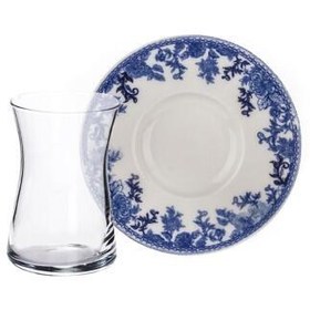 Resim Tulu Heybeli 12 Parça Çay Seti Db812 
