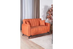 Resim Linda Iki Kişilik Kanepe Yüksek Ayaklı Turuncu 