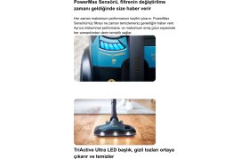 Resim Philips LED Başlıklı Kumandalı Otomatik Sensörlü Marathon Ultimate Yüksek Emiş Güçlü Premium Torbasız Süpürge,turbo Başlıklı Powercyclone 10 Teknolojili 