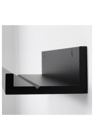 Resim Kalite Adresi Siyah Ahşap Çerçeve Rafı 55x12 cm Duvar Rafı Bir Adet 