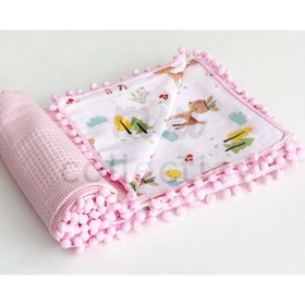 Resim grow with muslin %100 Pamuk Çok Amaçlı Çift Katlı Müslin Battaniye (80X100) 
