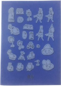 Resim 60 Yaprak Kareli Defter Plastik Kapak A-5 1 Adet Pp Kapak Küçük Boy Kareli Defter 60 Sayfa A5 Desenli Kapak Lacivert 