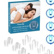 Resim Hangfox Uyku Ve Horlama Yardımcıları Seti: 4 Adet Silikon Burun Klembi + 8 Adet Horlama Engelleyici Klembi 