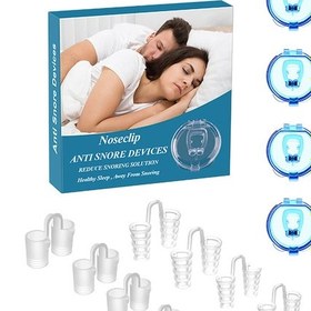 Resim Hangfox Uyku Ve Horlama Yardımcıları Seti: 4 Adet Silikon Burun Klembi + 8 Adet Horlama Engelleyici Klembi 