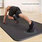 Resim Erkekler için Fitness Mat Kalınlaştırma Genişletme Uzatma Kaymaz Yoga Matı Esneme Kardiyovasküler Ev Egzersiz Matı 