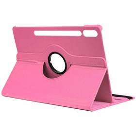 Resim HTstore Galaxy Tab S9 Plus Zore Dönebilen Standlı Kılıf-Pembe 