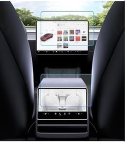 Resim Tesla Model Y Juniper Uyumlu 2025 Ön ve Arka Ekran 9H Nano Ekran Koruyucu Set 