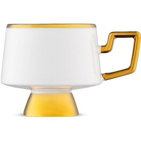 Resim Jumbo Ellmore Gold 6'lı Kahve Fincan Takımı Gold 
