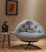 Resim Berta Concept Thor 360 Derece Döner Mekanizmalı Berjer Tekli Koltuk Gri 