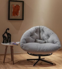 Resim Berta Concept Thor 360 Derece Döner Mekanizmalı Berjer Tekli Koltuk Gri 