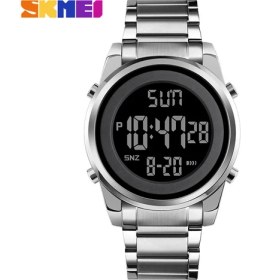 Resim Hanyang Gümüş Skmei Dijital Erkek Saatler Moda LED Erkekler Dijital Kol Saati Erkek Saat Saat Erkek Reloj Hombre Elektronik Saat 1611 (Yurt Dışından) 