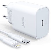 Resim Anka Cep Cep Telefonu Aksesuarları Iphone 11-12-13-14 Pro Max Uyumlu Pd20l 20w Pd Lightning Şarj Adaptörü Kafa + Kablo 