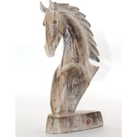 Resim Ahşap At Büstü Namı-8 