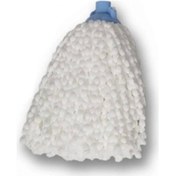 Resim Mop Mikrofiber Beyaz Örgülü Paspas İp Royaleks-mf01 