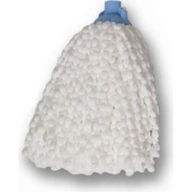 Resim Mop Mikrofiber Beyaz Örgülü Paspas İp Royaleks-mf01 