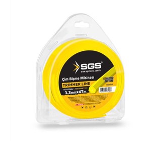 Resim Sgs4310 Tırpan Misinası 3.3 Mm 47mt Altıgen Sarı 