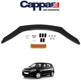 Resim Cappafe Dacia Sandero Ön Kaput Koruma Rüzgarlık 4Mm Abs 2009-1 