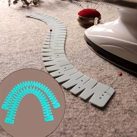 Resim 1/2 Adet Göl Mavisi Silikon Kenar Yuvarlama Aleti - Dikiş ve Kumaş DIY için Düzgün Pilis Yapıcı, Anneler & El Sanatçıları İçin Temel Malzeme, Giysi, Çanta, Ev Dekorasyonu, Dikiş Malzemeleri Aksesuarı, Kolay Kullanım, Sağlam Yapı, DIY Tutkunlar İçin 