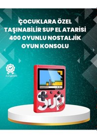 Resim Bfs Tv Çıkışlı Mini Retro El Konsolu 400 Oyunlu 