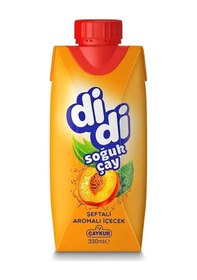 Resim Çaykur Didi Şeftali Aromalı Soğuk Çay Kutu 330 Ml X 12 Adet 