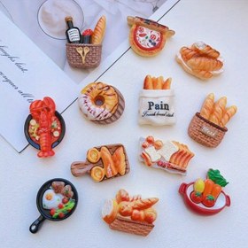 Resim 10 adet Reçine Gıda Dekorasyon Seti, DIY El Sanatları ve Takı Yapımı için Uygun - Minyatür Ekmek, Kahvaltı, Pizza ve Fransız Gıda Faux Gıda Boncukları, Kulaklıklar, Saç Aksesuarları, Anahtarlık, Telefon Kılıfı, Ayakkabı Şarjları için Kullanılabilir - Çoklu Paket 