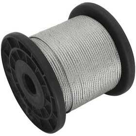 Resim Vkemall 304 Paslanmaz Çelik Teli 7x7 0.5mm 100m: Çamaşır Kurutma, Kaldırma, Lambader Asma İçin - 30 Adet Alüminyum Konik Hediye Diğer 