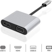 Resim Dexim Dhu0004 Premium 4 In 1 USB-Typ-C Hdmı Vga Hub For Ipad Pro 