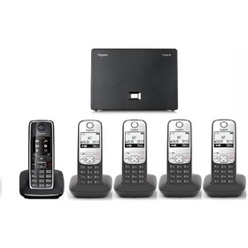 Resim Gigaset Analog & Ip 5 Dahili Dect Telsiz Kablosuz Telefon Santrali C530-A690 