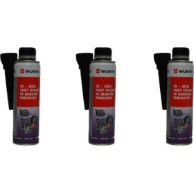 Resim Würth Yüksek Performanslı Dizel Enjektör Temizleyici Yakıt Katkısı (3 x 300 ml) 