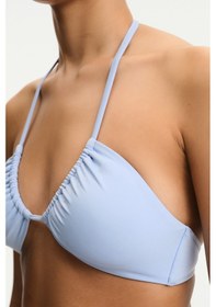 Resim Penti Açık Mavi Reverse V Bikini Üstü 