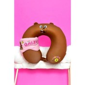 Resim We Bare Bears Lisanslı Uyku Gözlüklü Boyun Yastığı - Bozayı 