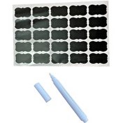 Resim Kitchen Design Lab Mutfak Baharatlık Kavanoz Etiketi ve Kalem Seti 1 Paket 25 Adet Etiketli Sticker 