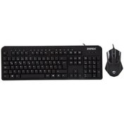 Resim AyrStore Everest Un-797 Plus Siyah Usb Combo Q Multimedia Klavye + Mouse Set 